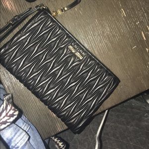 Black  authentic Miu miu clutch